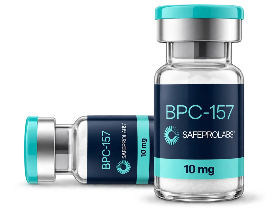 Safe Pro Labs BPC-157 10 mg vial packaging mockup