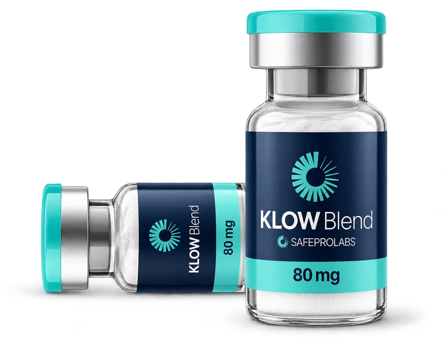 Safe Pro Labs KLOW Blend 80 mg vial packaging mockup