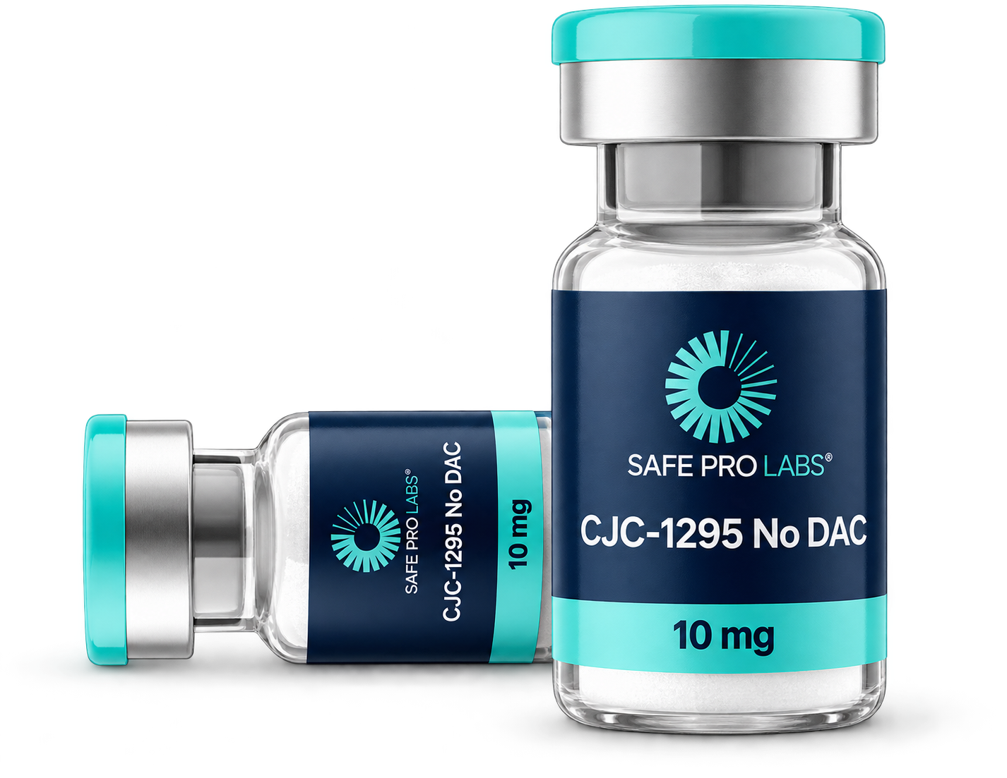 Safe Pro Labs CJC-1295 No DAC 10 mg vial packaging mockup