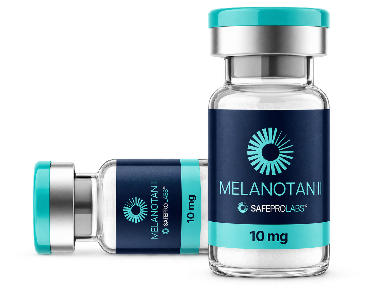 Safe Pro Labs Melanotan II 10 mg vial packaging mockup