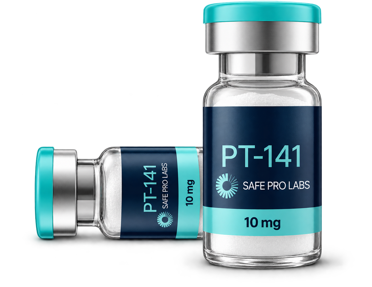 Safe Pro Labs PT-141 10 mg vial packaging mockup